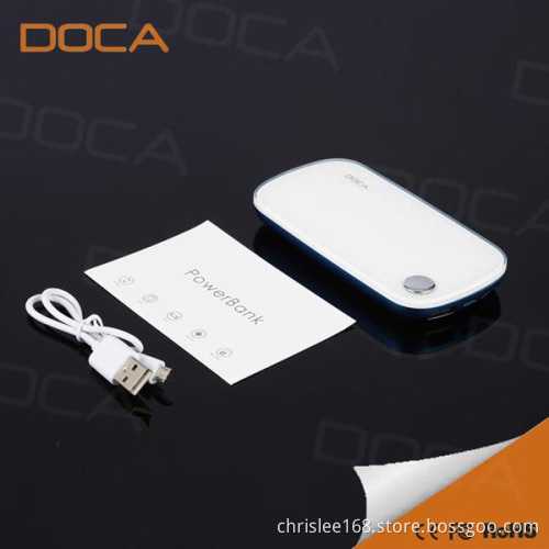 DOCA T50 mobile power bank 5000mah for mobile phone and dvd